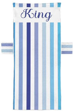 Coprisedia lounge per sedia da spiaggia con tasche | Rivestimento per poltrona a righe morbido e ad asciugatura rapida asciugamani chaise, rivestimento per sedia a sdraio a righe in microfibra per