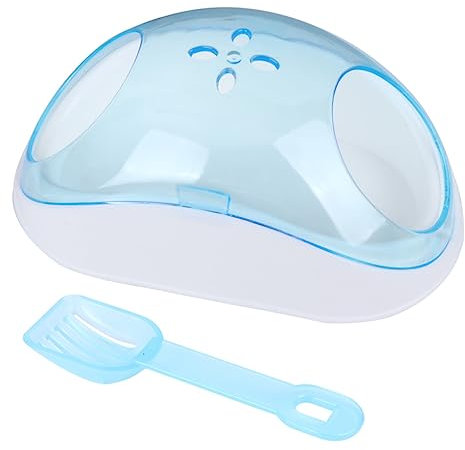 Happyyami Hamster Sandbad Mit Abnehmbarer Schaufel Kleintier Sandbad Aus Transparentes Chinchilla Badezimmer Für Hamster Und Kleine Haustiere Tragbar Und Sicher