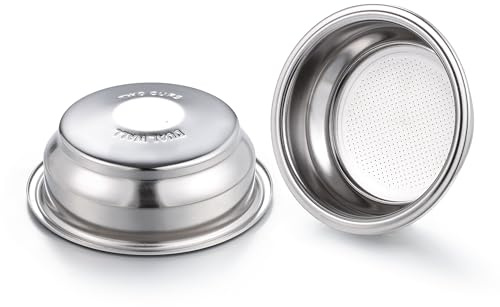 58mm Dual Wall Filter Compatible with Calphalon Temp IQ/Kitchenaid KES6403 for Breville Barista Mini/Max Coffee Machine - Dual Wall Filter - 2 Cup Pressurized