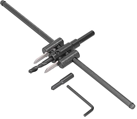 Culnflun Taglierina per fori circolari regolabile, kit Punta da trapano per legno Taglio rotondo Strumento fai da te per la lavorazione del legno, per falegnami professionisti (30-300MM)