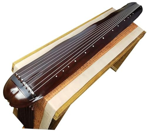Chinese Guqin Banana Leaf Type Centuries-old Fir Wood Zither Lacquer Antler Cream Zither Beginner guqin(2)