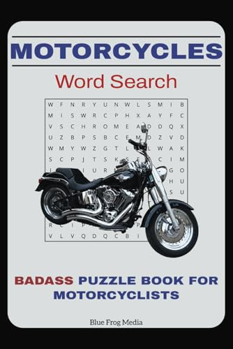 Motorcycle Word Search Puzzle Book: Word Searches with Easy to Read Print about Motorcycles, Bikers, Choppers, Harley Davidsons, and more | 6x9 ... for Vacations, Holidays, and Free Times