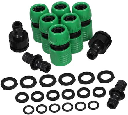 HANABASS 1ensemble Raccords De Tuyau Irrigation Drip avec Adaptateurs pour Système Arrosage De Jardin Connecteurs Remplaçables Facile à Installer Et