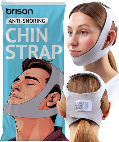 Anti Snoring Chin Strap - Adjustable Snore Stopping Device Face Mask Bandage Keeping Mouth Closed - Mouth Nasal Breathing Women Men S/M