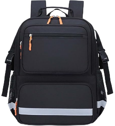 Notfallrucksack Erste-Hilfe-medizinische Trauma-Tasche, leerer Sicherheits-Erste-Hilfe-Rucksack mit mehreren Taschen, Erste-Hilfe-Set für Auto, Zuhause, Wandern, Camping und Reisen(Black)