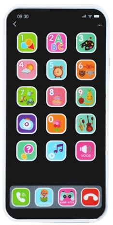 Générique Jouet De Téléphone Portable - Téléphones Jouets À Écran Tactile Simulé avec Lumières Son | Jouet Interactif De Téléphone d'apprentissage De Faux LED, Téléphone Portable pour Garçons Filles