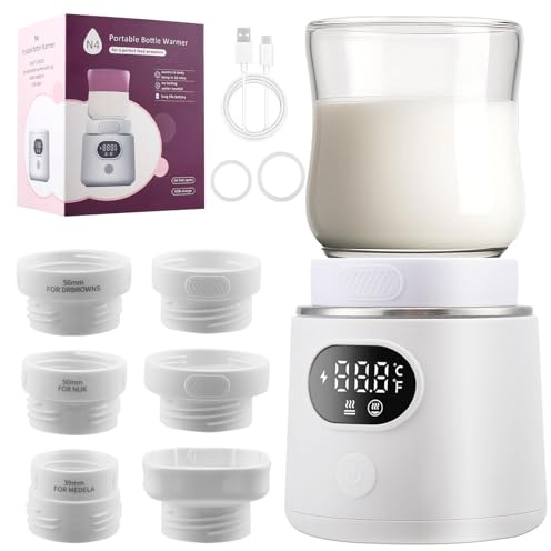 Bottle Warmer, Portable, Quick Bottle Warmer with USB Cable, Milk Warmer, Baby Portable, Bottle Warmer for Home/Travel