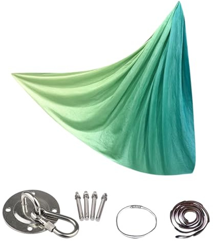 Aerial Tuch - Seiden Yoga Set - Leichtes Dehnbares Hängetuch Für Erwachsene Indoor Outdoor Home Gym Training