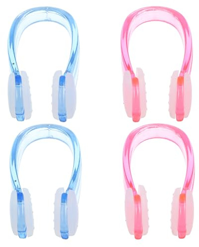 Alipis 4 pièces Pince-Nez Silicone Étanche pour Natation Adulte Confortable et Antidérapant Clips Légers et Durables pour Piscine Protection Nasale Pratique