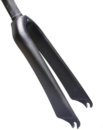 KJHFD Carbonfaser-Klappstarrgabeln x mm C-Bremse vorne gerades Rohr Ultraleichte Fahrradgabel (Farbe: Schwarz-matt, Größe 16 Zoll)