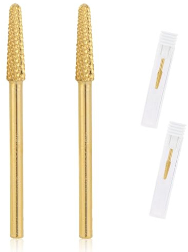 2 st Nagelborr, 1,9 cm Volframstål Nagelbandsborr Nagelbandsgelborttagare Nagellackrengöring för Manikyr- och Pedikyrentusiaster Verktyg Hemsalong Present