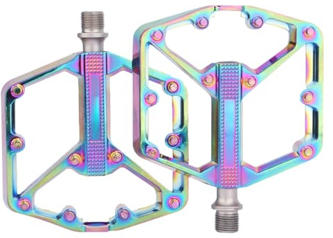 Pédales de vélo de course, roulements coulissants en aluminium DU, accessoires de vélo, pédales de vélo de course, grandes surfaces, pour l'extérieur, la randonnée, le cyclisme, la conduite, les