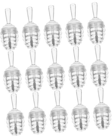 FRCOLOR Lot de 15 Tubes Gloss à Lèvres DIY Transparents 15 Ml, Flacons Rechargeables en Plastique pour Gloss, Huile à Lèvres, Maquillage Voyage et Usage Quotidien