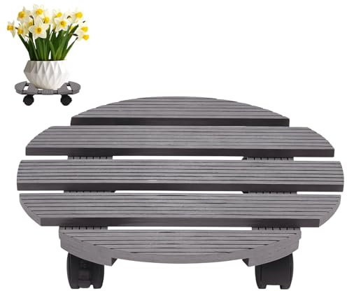 Generisch Support pour sur roulettes - Bac à fleurs étanche et robuste - Grand support pour - Pour l'intérieur et l'extérieur, le jardin, la terrasse, le sol