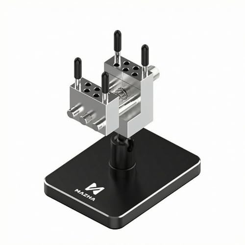 Harilla Desktop Clamping Device Mini Vise Bench Vise Rotating Vise Tilting Vise With Angle Positioning And Secure Hold Aluminum Alloy Structure Suitable for fine work model assembly small workshop use