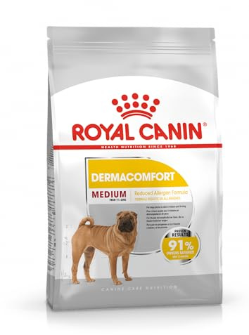 Dermacomfort Medium | Trockenfutter für Hunde | 3 kg | Mit Omega-3 und -6 | Royal Canin | Alleinfuttermittel | Zur Unterstützung der normalen Hautfunktion