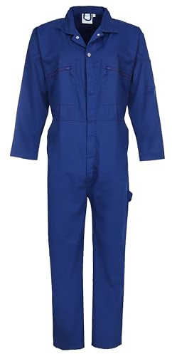 Fort - Combinaison zippée sur le devant - Bleu roi - 137,2 cm - Poches pratiques - Salopette de travail pour homme