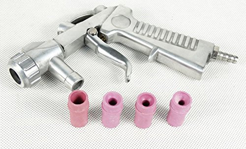Sandstrahlpistole Sandstrahler Sandstrahlgerät inkl.4 Keramik Düsen (PIS.PIASK)