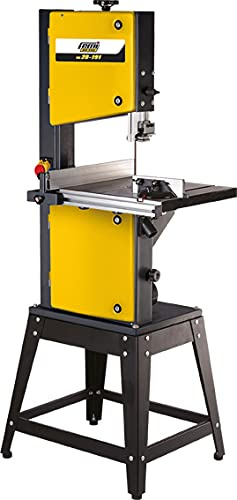 FEMI JOB LINE FM28-191 - Sega a Nastro Verticale per Legno - Taglio Massimo 170x330mm - Motore a Induzione 750W - Tavolo Inclinabile 0° a 45° - Base Inclusa - 2 Velocità