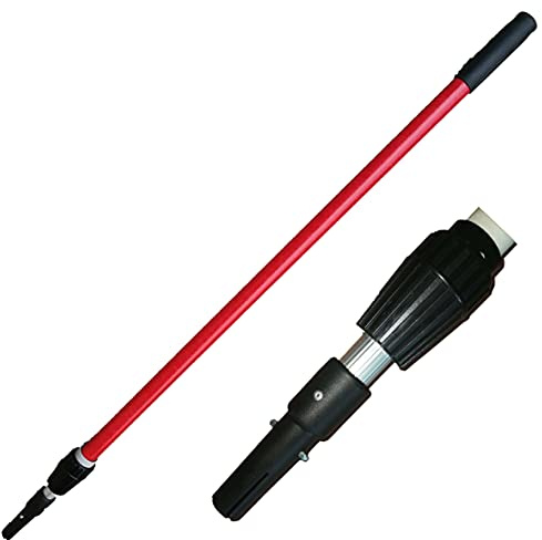 Profi super stark Teleskopstange für Profi Flächenspachtel | für Farbroller stange, Teleskopstiel 120-220 cm Adapter, Handgriff, höchste Qualität CT01