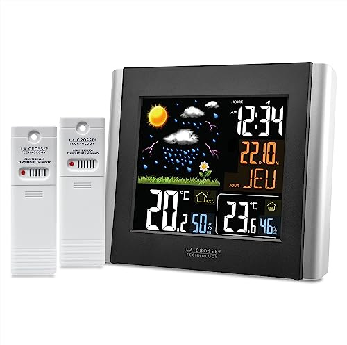 La Crosse Technology - Station météo 2 capteurs WS6824 - Gris