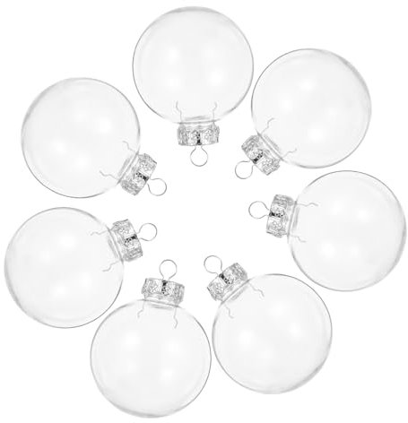 ABOOFAN 20stücke Transparente Weihnachtskugeln DIY-kugeldeko Zum Befüllen Festtagsdeko Für Weihnachtsbaum Weihnachtsfeierdeko Durchsichtig Für Individuelle Dekoration