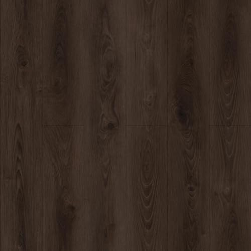 JOLIHOME Abziehen und Aufkleben Bodenfliese Holzplanken-Effekt Vinyl Bodenbelag Selbstklebend Vinylfliesenaufkleber für die Küche Schlafzimmer Wohnzimmer Abriebfest (Dunkelbraun,10PCS,1.39Sq.M)