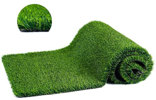 WADOODI High-Density Premium Artificial Grass Turf Mat 20mm/30mm Pile Height Natural and Realistic Looking Fake Grass for Indoor Outdoor Garden, Lawn, Landscape, Pet Dog Area (1m x 4m) (30mm)
