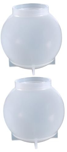 HAWILLOSCH 2 Stücke Flexible Silikon Dome Formen Kristall Formen Für Dekorationen Reusable