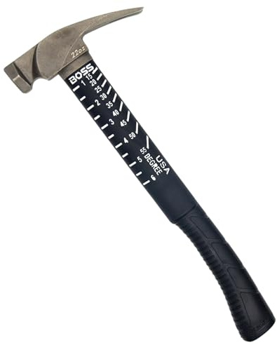 Boss Hammer 22 oz 4340 Steel Hammer, Poly Fiberglass Handle