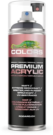 COLORS Premium Acrylic Sprühfarbe 400ml – Hochdeckender Sprühlack für Innen & Außen, Spraydose für DIY-Projekte - RAL 7015 - Grau Matt