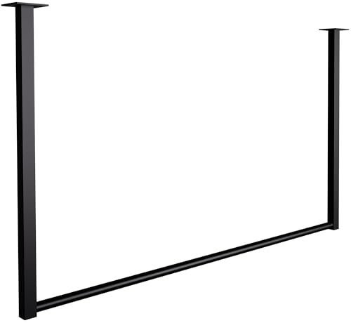 CLP Kleiderstange Fenton I Kleiderständer für Deckenmontage I Garderobenstange aus Metall I für Flur, Garderobe und Schlafzimmer, Größe:100x60 cm