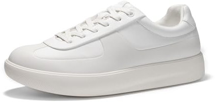 Bruno Marc Men's Dress Sneakers Business Casual Shoes for Men Lace Up Slip-Resistant Fashion Sneakers,Size 9,White,BMUMFN2523