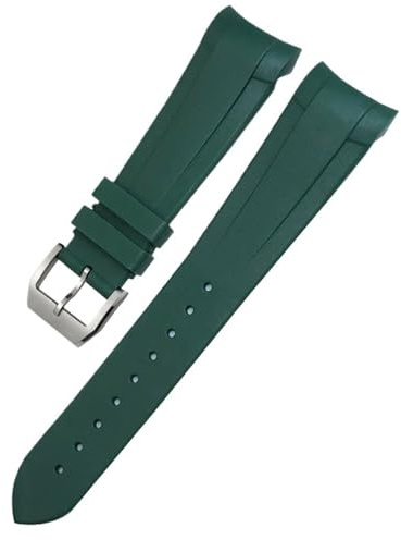 SLCHJX Rubber Watchband 22 mm 20mm Silikonuhrgurt für Tudor Heritage Black Bay 1958 Pelagos Schwarz wasserdichte Sportarmbänder