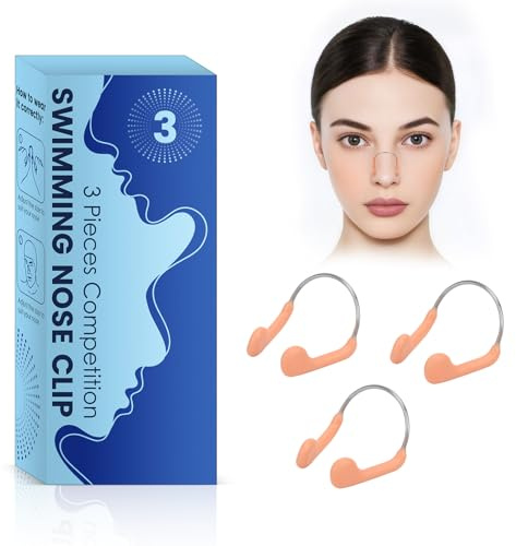 YGNNXRN Pince-Nez de Natation pour Adultes – Clip Nasal en Silicone étanche, antidérapant, idéal pour Piscine, entraînement et Sports Nautiques