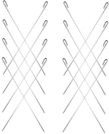 GANAZONO 16pièces Lot De Brochettes Pour Barbecue Brochettes Turques Plates Réutilisables Outils De Barbecue