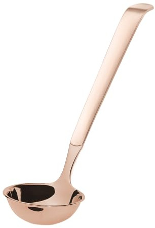 AMEFA BUFFET - Tappetino per porzioni grande, mestolo per salsa, cucchiaio per catering, mestolo, posate da servizio, acciaio inox 18/10, satinato, rame, lunghezza: 26 cm
