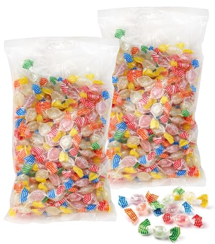 Caramelle Stevia Misto Frutta Senza Zucchero 1KG (2 buste da 500g caduna) Gusti: fragola, arancia, limone, ribes e mela verde