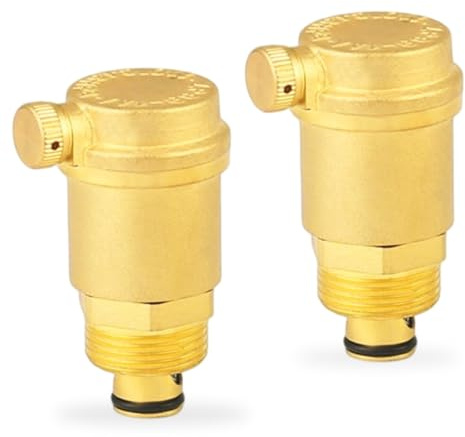 2 unidades de purga rápida automática, DN15 G1/2, válvula de purga de latón, válvula de purga automática de latón, para calentador de agua solar, alivio de presión