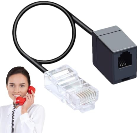RJ11 auf RJ45 35,5 cm langes leistungsstarkes Konverterkabel von RJ45 auf