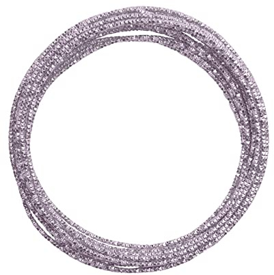 Vaessen Creative 24266-017 aluminiumtråd prägling rund smycke 2 mm x 5 m, böjlig smyckestråd, aluminium, violett, 500 x 0,2 x 0,1 cm