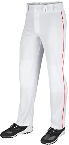 Champro Pantaloni da Baseball da Uomo a Tripla Corona Aperta con Tubo Laterale/Treccia Tripla Corona Fondo Aperto Pantaloni con Tubo