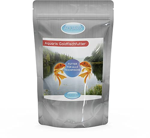 AQUARIS Goldfischfutter - Premium Teichfischfutter für Goldfische, Shubunkin und andere Teichfische mit intensiver Farbgebung 500 g / 3 mm