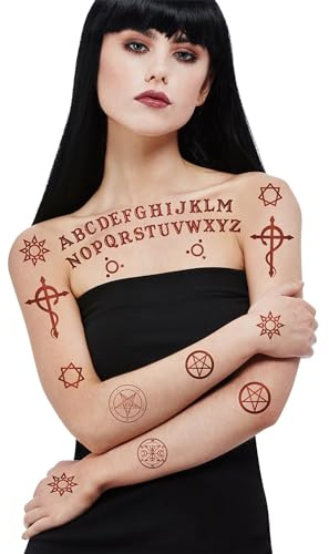 Smiffys Make-Up FX, Satanic Tattoo Transfers