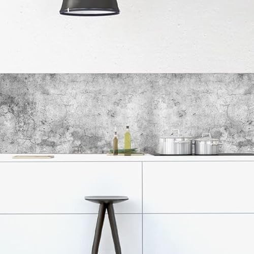 CREARREDA Küchenrückwand Selbstklebend Made in Italy Einfache Anwendung Spritzschutz aus PVC Wasserbeständig und Langlebig.