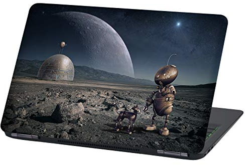 Laptop Folie Cover: Strange Klebefolie Notebook Aufkleber Schutzhülle selbstklebend Vinyl Skin Sticker (17 Zoll, Lp49 Roboter)