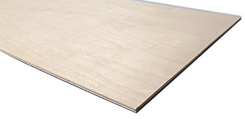5 Pack of 3mm x 300x600mm Birch Ply Plywood Sheets Seconds