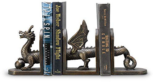 Mythischer Drache Buchstützen-Trio