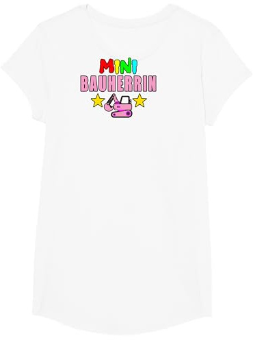 Mini Bauherrin Mädchen Bagger Geschenkidee Richtfest T-Shirt