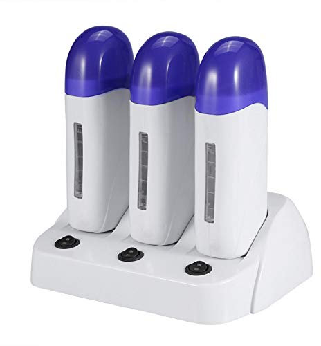 Wax Warmer, Wax Cartridge Heater, 3 Types Cartridge Wax Depilatory Roller Warmer Heater Waxing Body Hair Removal Machine(03# UK)